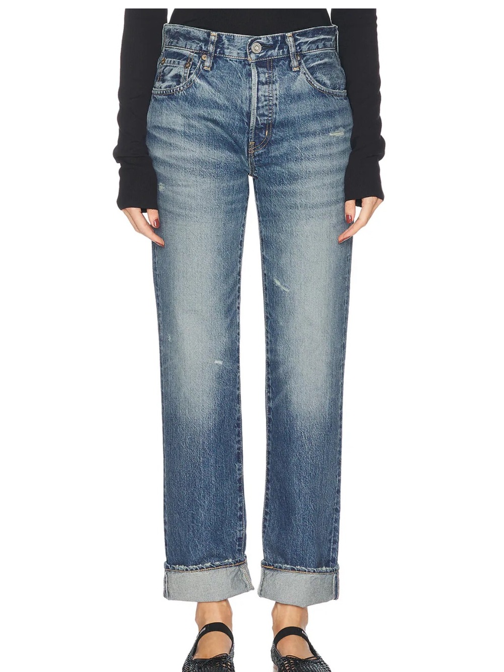 Moussy Vintage Aquebogue Straight in Blue